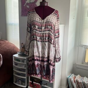 One World boho paisley empire waist never worn dress